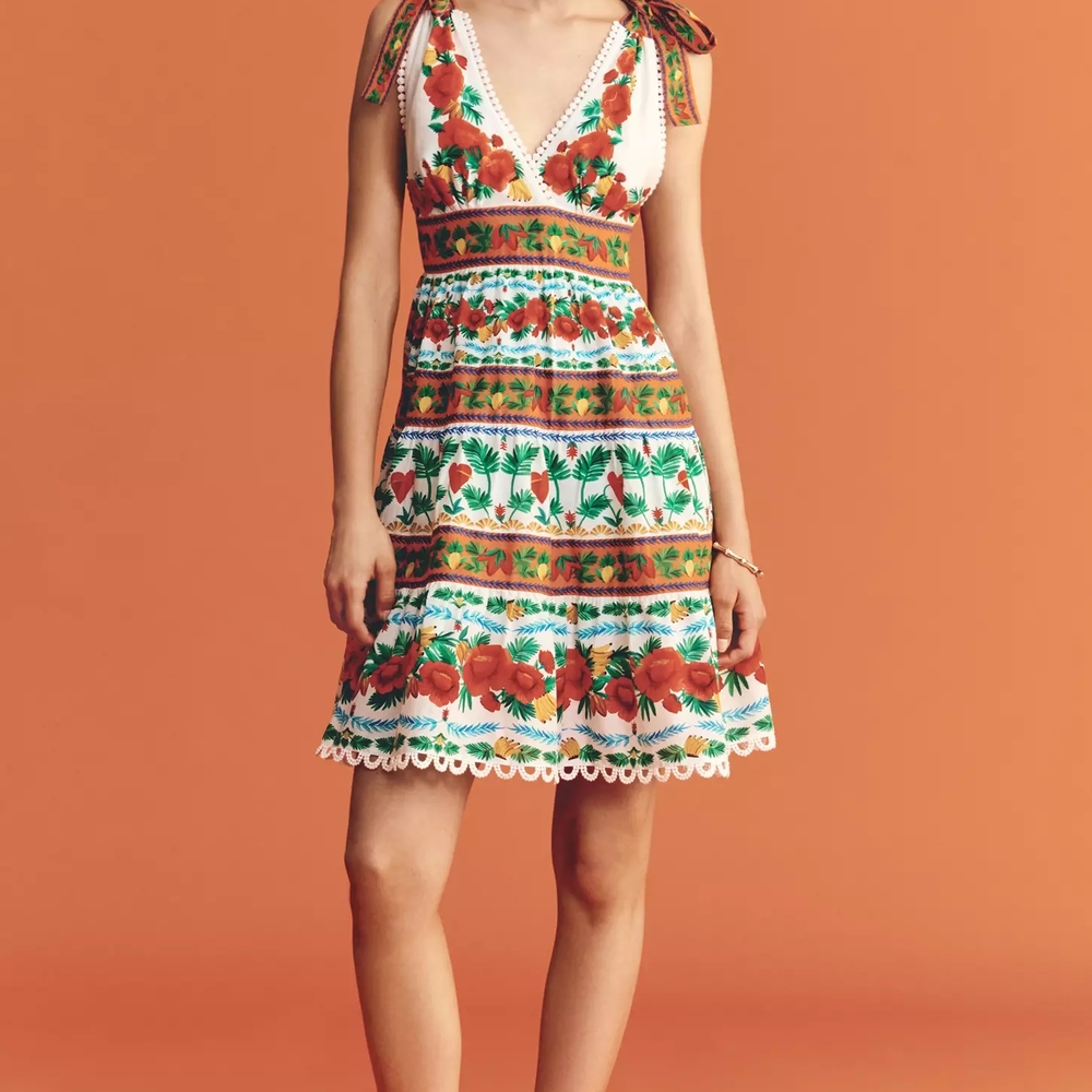 Floral Multicolor Sleeveless Dress